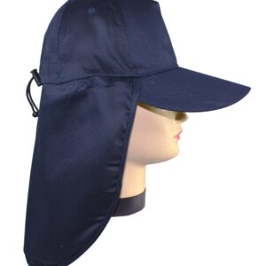 57-A GORRO LEGIONARIO  DE GABARDINA AZUL M.