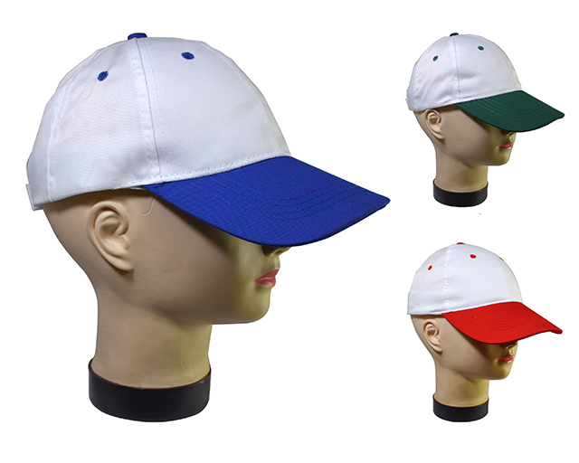 62T - GORROS DE NIÑOS GABARDINA BICOLOR DE 6 PIEZAS