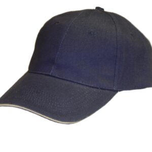 6S A/E GORRO DENIM SANDWICH AZUL RIBETE BEIGE.