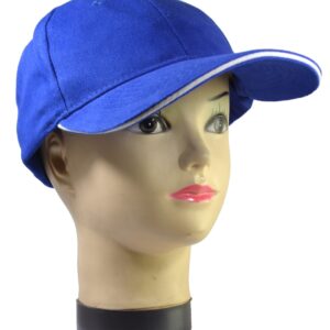 6S-L GORRO DENIM SANDWICH AZULINO RIBETE BLANCO