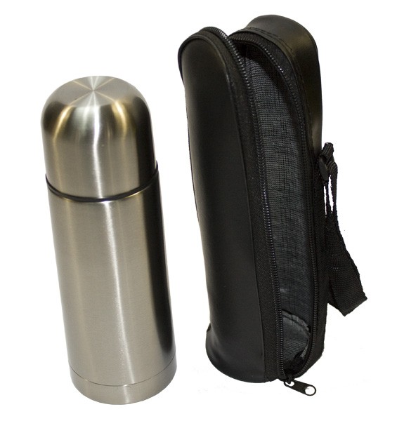 T-6809 TERMO INOXIDABLE CHI.350 ML C/ESTUCHE NEGRO